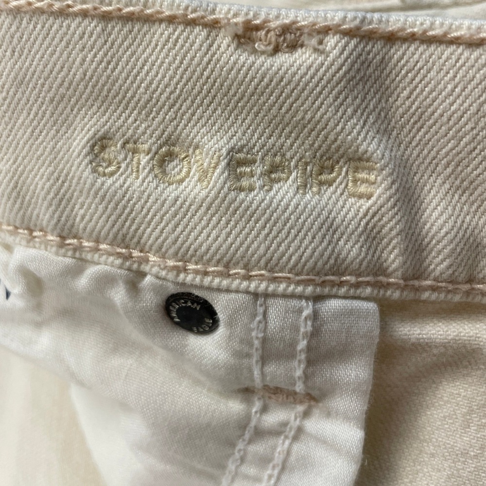 American Eagle Outfitters Wide Leg Jeans - Cream - Picture 12 of 16